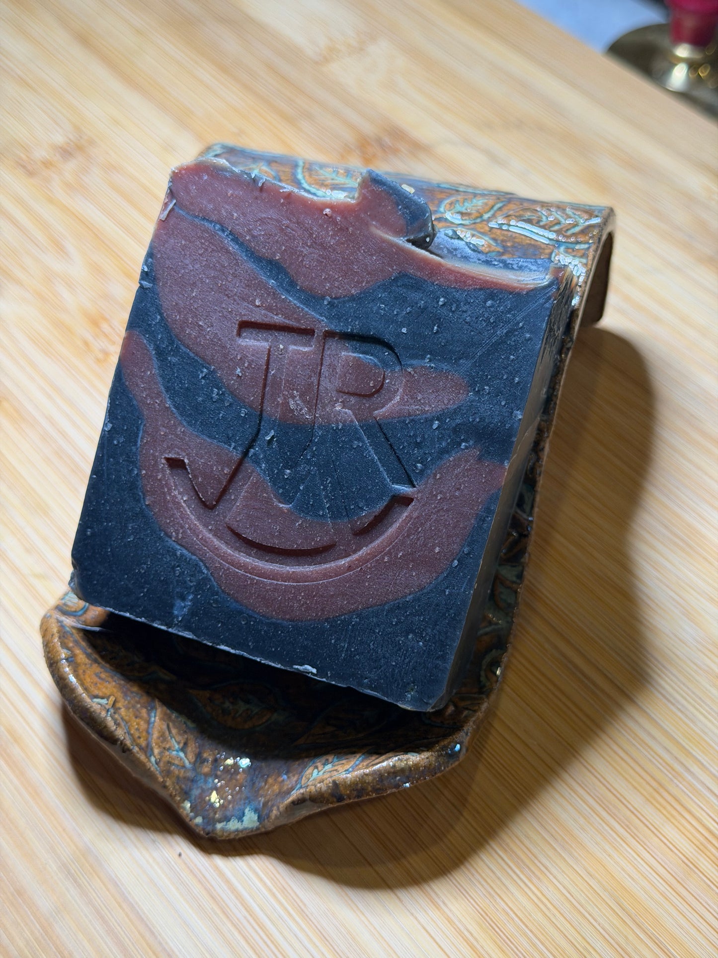 Ceramic Soap Rest with Free 5 oz Soap